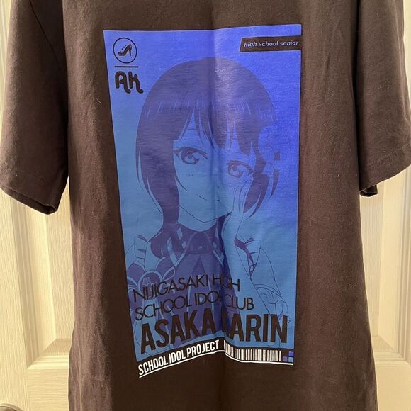 Love Live! Nijigasaki High School Idol Club Karin Asaka Graphic T-Shirt SZ Large - Picture 4 of 13